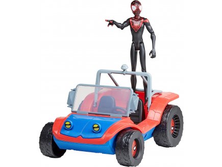Spiderman : voiture spider-mobile + miles morales - figurine articulee - vehicule - spider-man - Hasbro - f56220