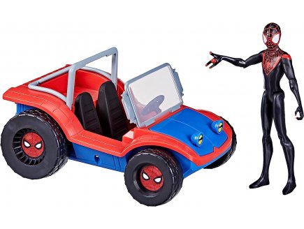 Spiderman : voiture spider-mobile + miles morales - figurine articulee - vehicule - spider-man - Hasbro - f56220