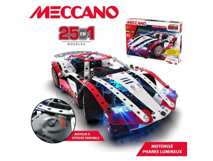 Supercar 25 modeles motorises - Meccano - 21202 - jeu de construction metal