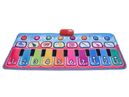 Tapis musical electronique piano geant 130 x 48 cm - Bontempi - 541632 - musique, danse