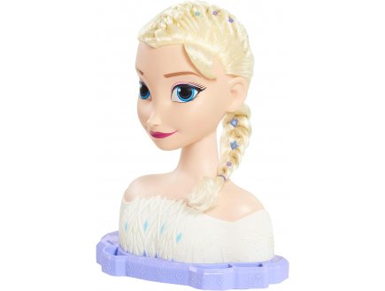 TETE A COIFFER DELUXE REINE DES NEIGES : ELSA - 18 PIECES - GIOCHI PREZIOSI - POUPEE