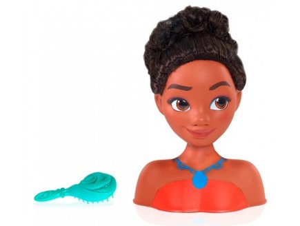 Tte  coiffer Vaiana 14 cm avec brosse - Disney Princesse - Coiffure Poupe