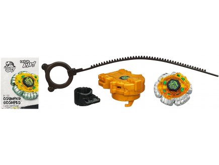 Toupie beyblade metal masters : counter scorpio avec lanceur - type defense - Hasbro b-125