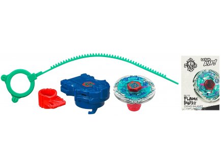 Toupie beyblade metal masters : flame byxis avec lanceur - type equilibre - Hasbro bb-95