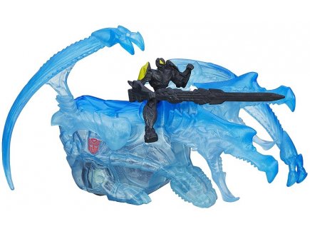 Transformers l'age de l'extinction : bumblebee & strafe - dino retro friction - figurine - hasbro - a6495