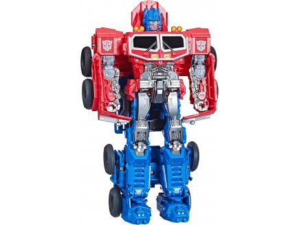 Transformers rise of the beasts - optimus prime camion rouge et bleu - robot transformable en vehicule - Hasbro - f4642