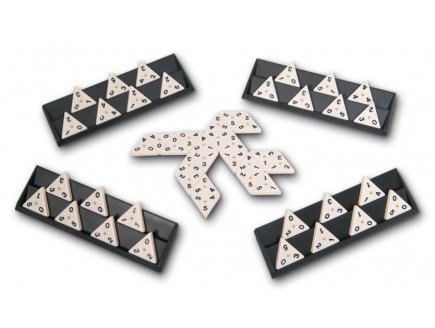 Triominos Deluxe 2-4 Joueurs, 56 Dominos Triangulaires - Goliath - 60726 - Jeu de société Classique