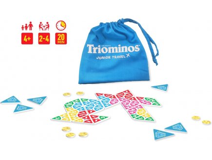 Triominos junior Travel 2 niveaux - domino triangulaire - Goliath - 931165 - jeu societe enfant