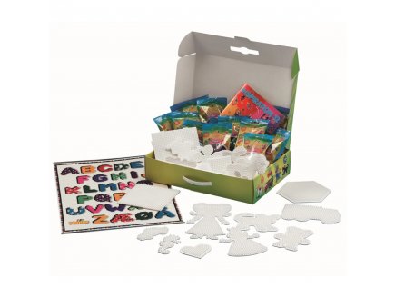 Valise collectivite 21000 perles a repasser midi - Hama - 3094 - boite geante