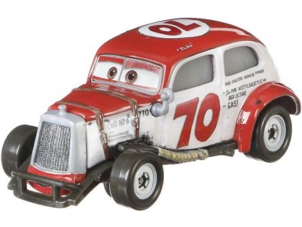 Vehicule cars duke coulters - voiture miniature blanche et rouge - Mattel - fll95