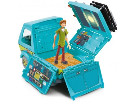 Vehicule Scooby-doo : voiture mystery machine + sammy - van - figurine scooby-doo articulee - 30155