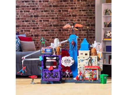 Ville Spiderman Lanceur de toiles 45 cm de haut - 30 fonctions + 1 figurine Spider-man - Marvel - Hasbro G0737