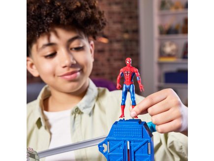 Ville Spiderman Lanceur de toiles 45 cm de haut - 30 fonctions + 1 figurine Spider-man - Marvel - Hasbro G0737