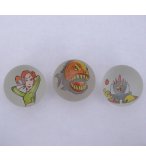 3 CALOTS SUPER HEROS / ANIMAUX 3.5CM - BOULARDS - JEU DE RECREATION - BILLE