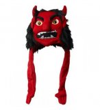 CHAPEAU EN PELUCHE DIABLE 55CM 