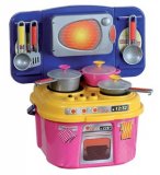 CUISINE KITCHEN WORLD - CUISINE EQUIPEE AVEC SONS ET ACCESSOIRES - WADER - 25400 - JEU D'IMITATION ENFANT