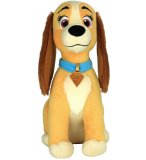 GRANDE PELUCHE DISNEY : CHIENNE MISS LADY AVEC SON  48 CM - CHIEN BELLE ET LE CLOCHARD 