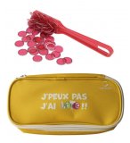 KIT LOTO BINGO 3 EN 1 : TROUSSE + BATON MAGNETIQUE + 100 PIONS ROUGE - CARTALOTO - ACCESSOIRES JEU, MATERIEL 