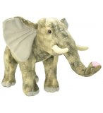 PELUCHE ELEPHANT 40 CM - ANIMAUX DE LA SAVANE - WILD PLANET - K7515