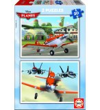 PUZZLE DISNEY PLANES AVION DUSTY ET SES AMIS 2 X 20 PIECES - ENFANT - GARCON - EDUCA - 15565