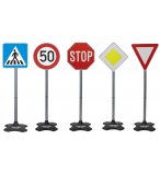 SET 5 PANNEAUX DE SIGNALISATION ROUTIERE 81 CM - JAMARA - SECURITE ROUTIERE - JEU EDUCATIF PLEIN AIR