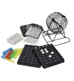 SET LOTO BINGO AVEC BOULIER SPHERE METAL 75 BOULES - JEU TRADITIONNEL - HASARD