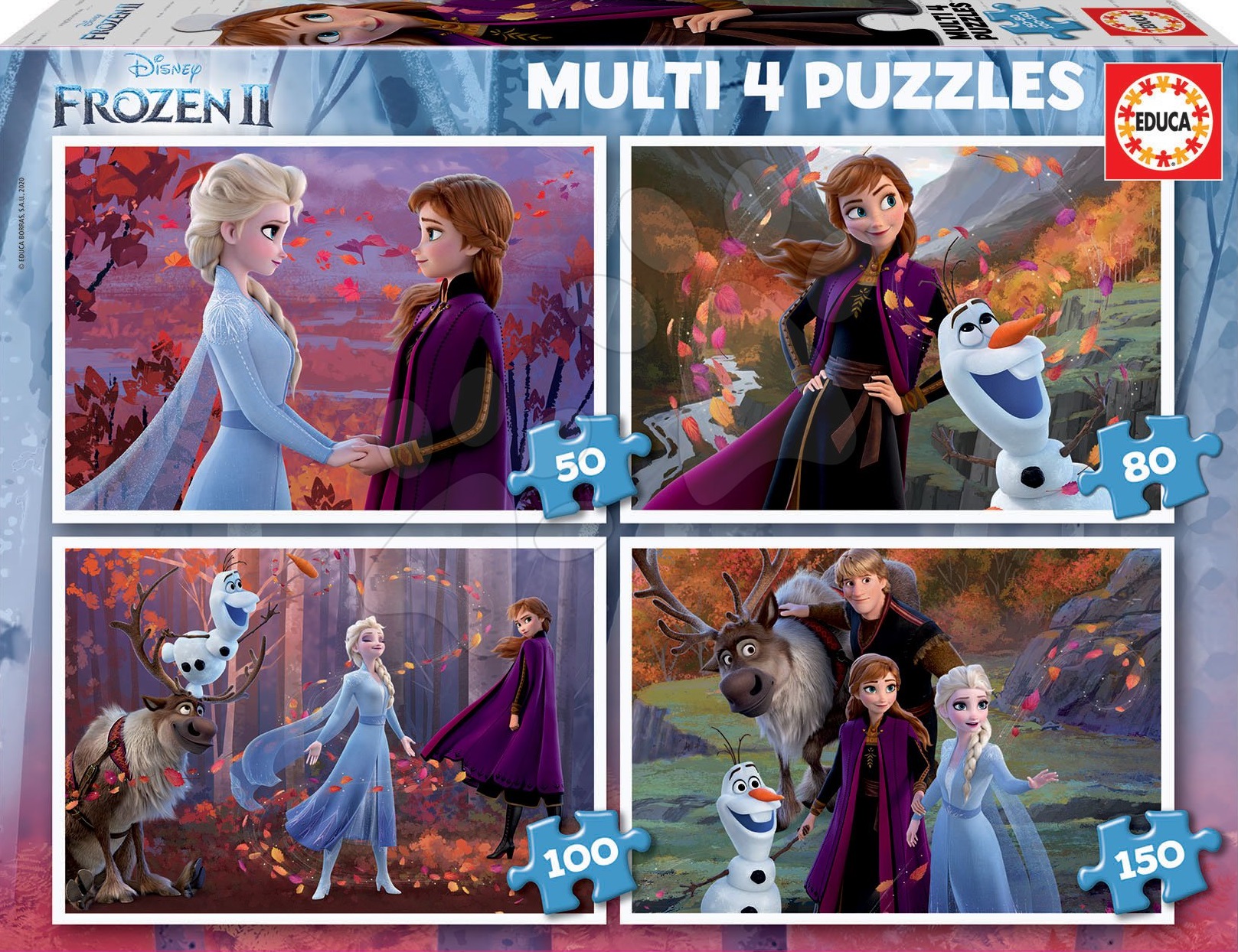 4 puzzles La Reine des Neiges pour enfant 3 ans