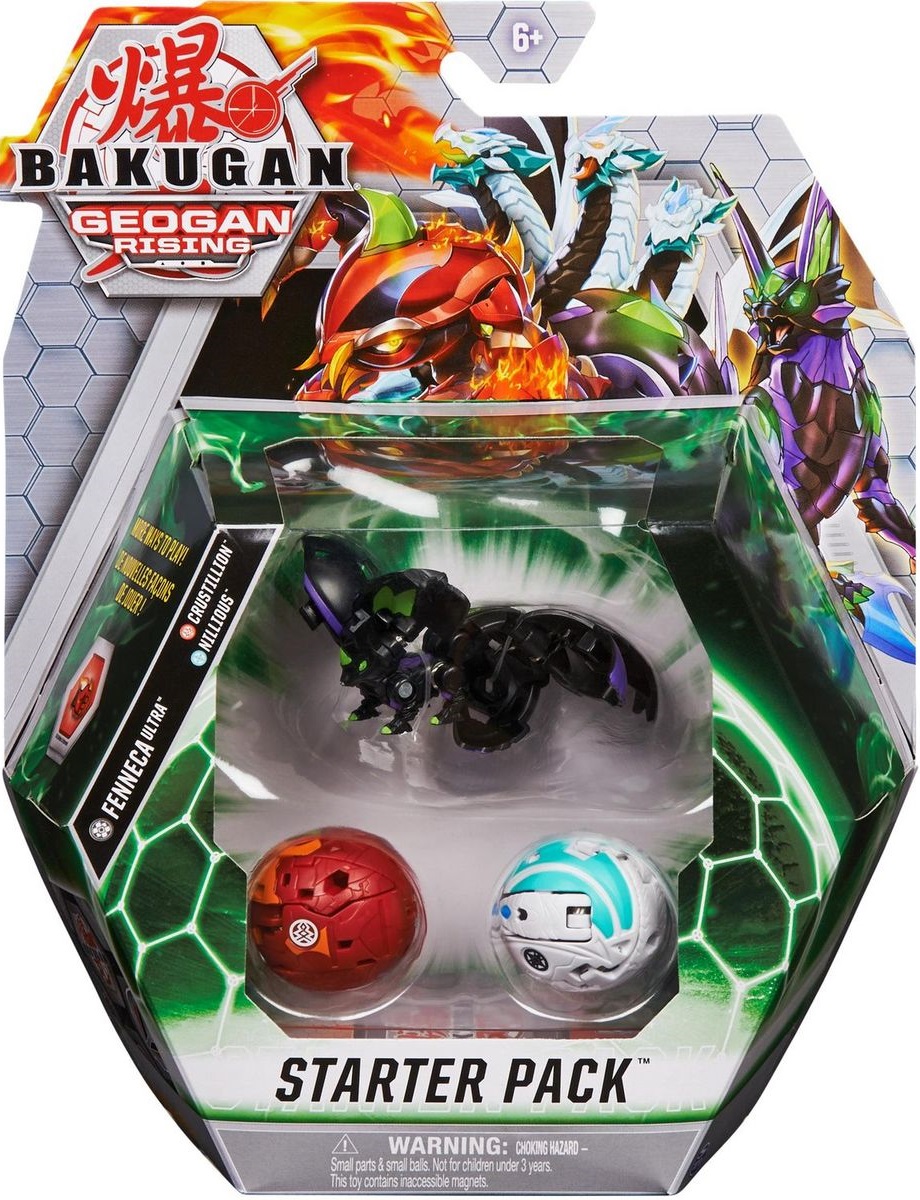 Bakugan starter pack Geogan Rising Fenneca Ultra Crustillion