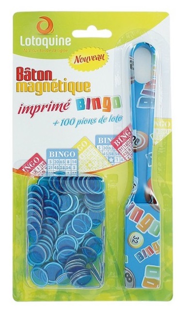 Lotoquine - Ramasse + 100 Pions magnétiques de Loto Bleu