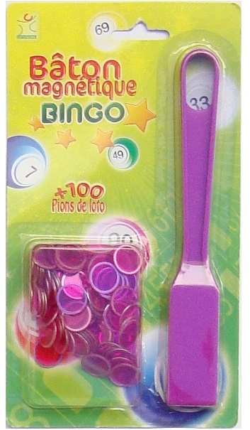 Bâton magnétique pour loto bingo avec 100 jetons au meilleur prix
