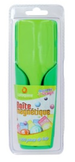 Kit 2 en 1 Baton loto bingo magnetique vert et 100 pions