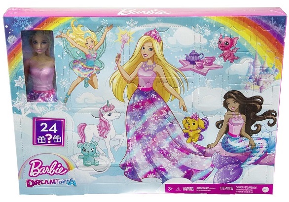 Calendrier de l'Avent Barbie Dreamtopia poupée & accessoires