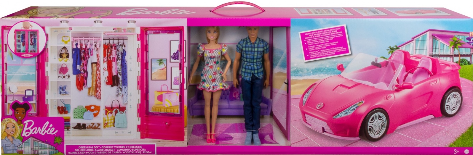 Barbie Cabriolet Dressing Poupée Ken Mattel GVK05 au meilleur prix