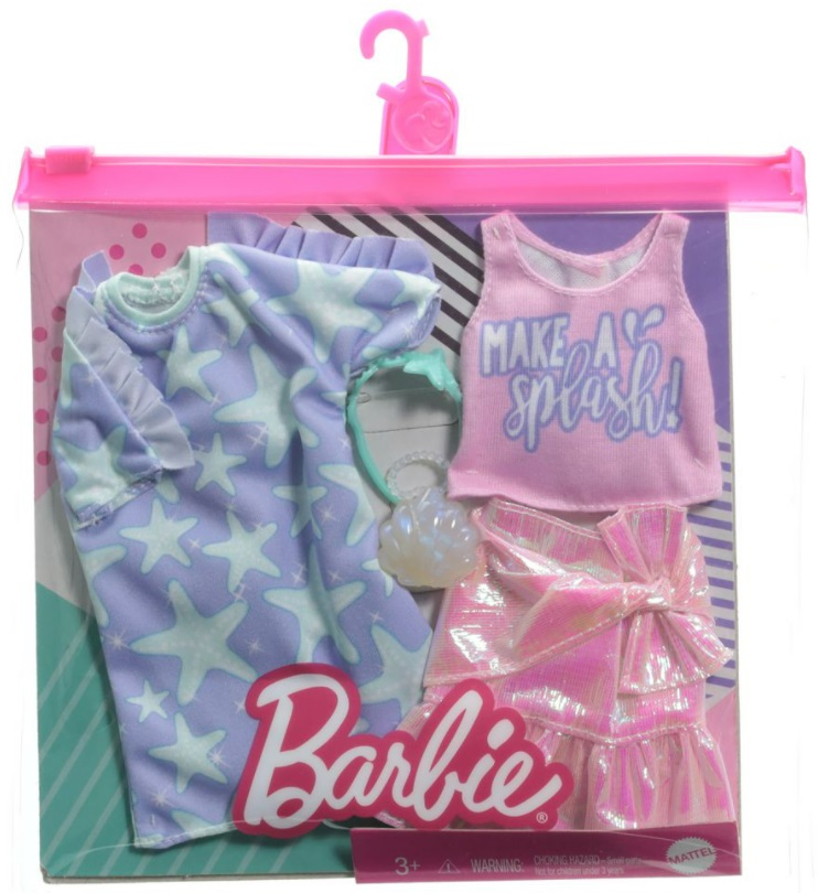 Vêtements de poupées Barbie Mattel, Vêtements de poupée Barbie neufs dans  l'emballage, Vêtements de club de yacht -  France