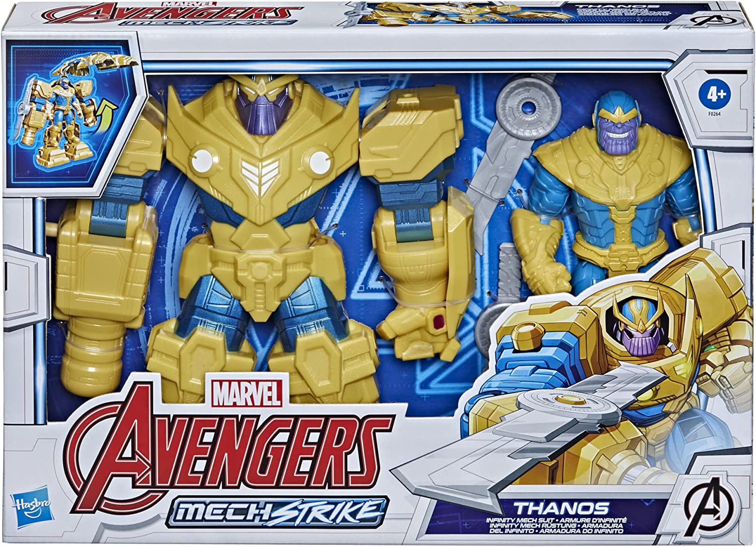Coffret Figurine Thanos 22.5 Cm Avec Armure d'infinité F0264