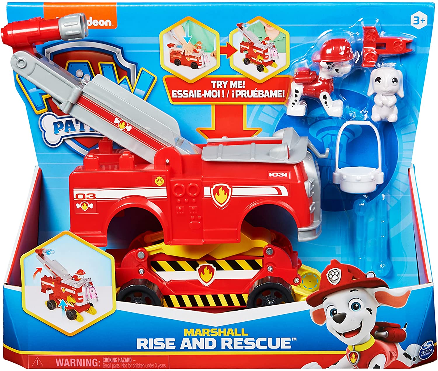 Véhicule Pat'Patrouille (PAW Patrol) : Camion de pompier de Marcus - Jeux  et jouets Spin Master - Avenue des Jeux