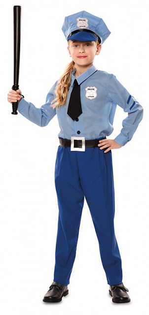 Déguisement policier bleu enfant - M 7-9 ans (120-130 cm) - Cdiscount Jeux  - Jouets
