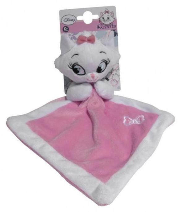 Peluche Doudou Plat Carre Chat Marie Aristochats Disney