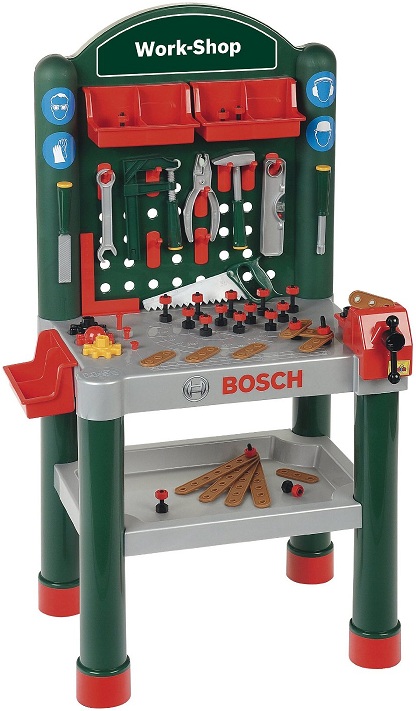 Klein 8320 établi bosch work shop avec outils pour enfant
