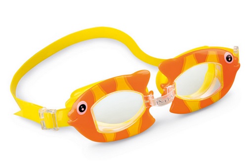 Lunettes de natation enfant réglable poisson orange 3 à 8 ans