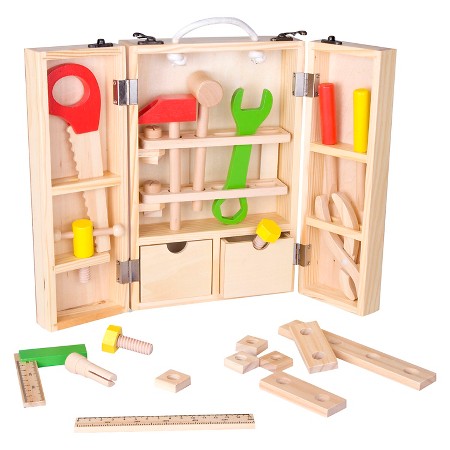 Jouet Caisse à outils en bois pour enfant 3 ans + - Un jeux des jouets