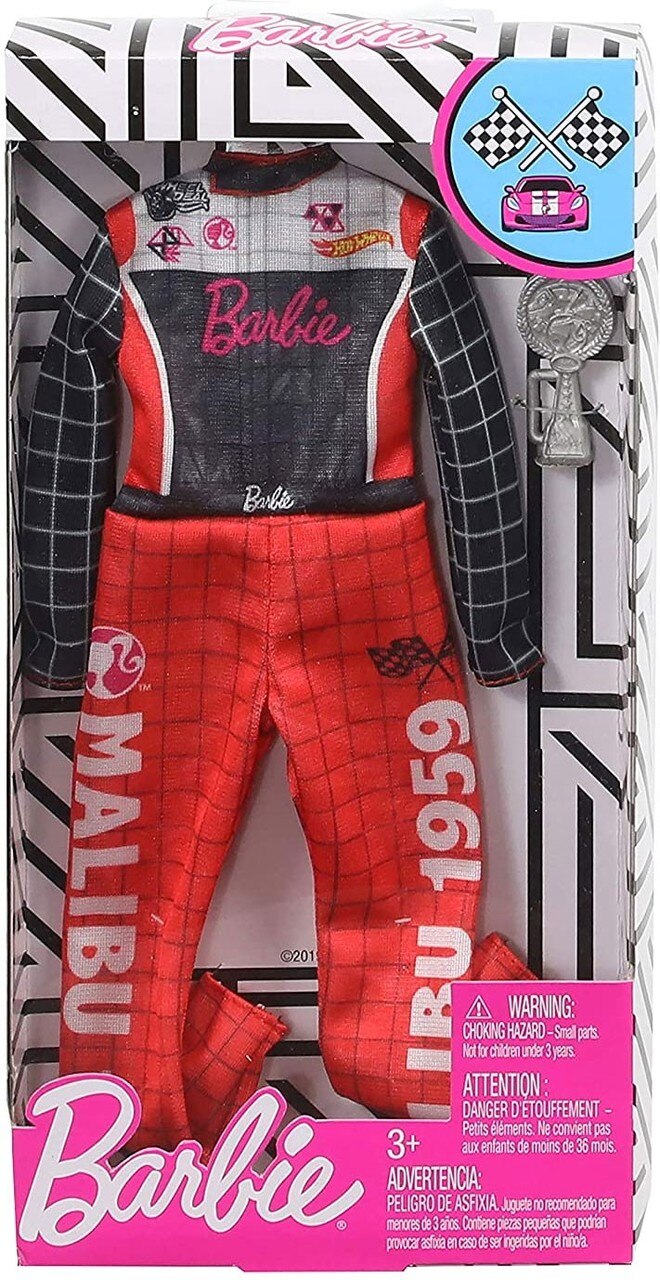 Habit barbie - poupée et mini-poupée - tenue de pompier - mattel