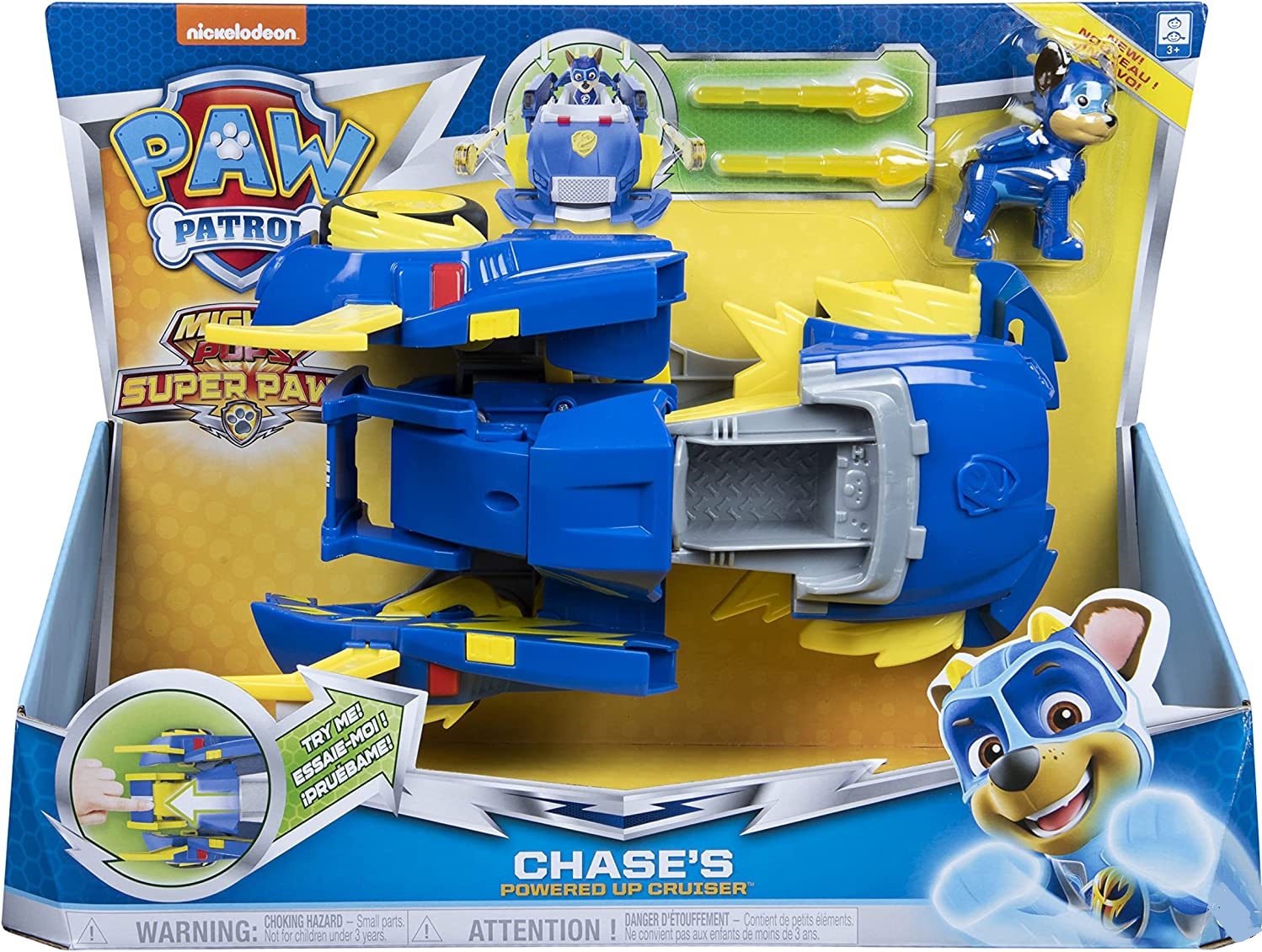 Pat patrouille Mighty Pups Super Paws Chase voiture de police transformable