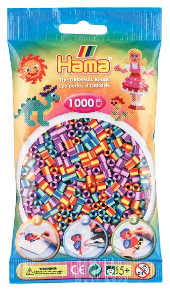 HAMA Sachet de 1000 perles Hama bicolore mix à petit prix
