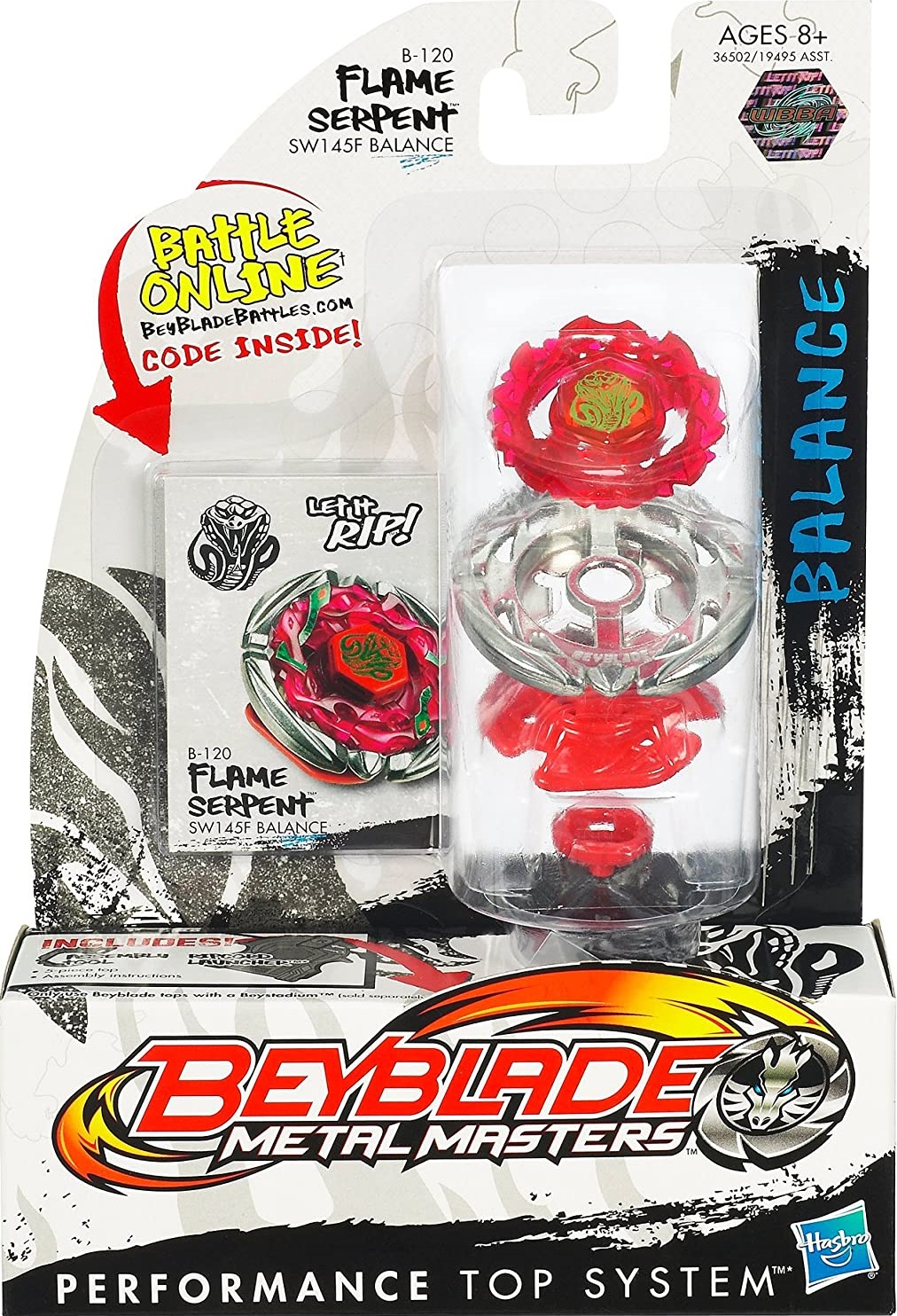 Toupie Beyblade Metal Masters Flame Serpent Hasbro 36502 Toupie équilibre