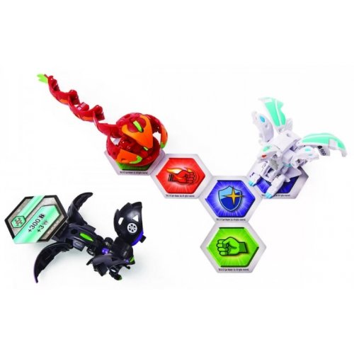 Bakugan starter pack Geogan Rising Fenneca Ultra Crustillion