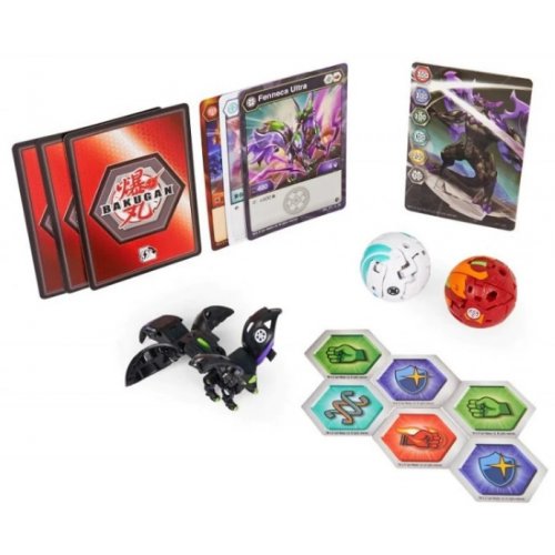 Bakugan starter pack Geogan Rising Fenneca Ultra Crustillion