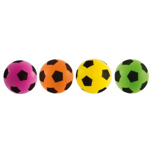 Ballon de football mousse soft 20 cm enfant, coloris vert - Resistant,  leger, eponge douce - Jeu soccer plein air - Set balle et carte