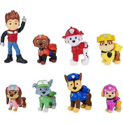 Pat Patrouille Cat Pack 20135643 8 figurines Ryder 7 chiens