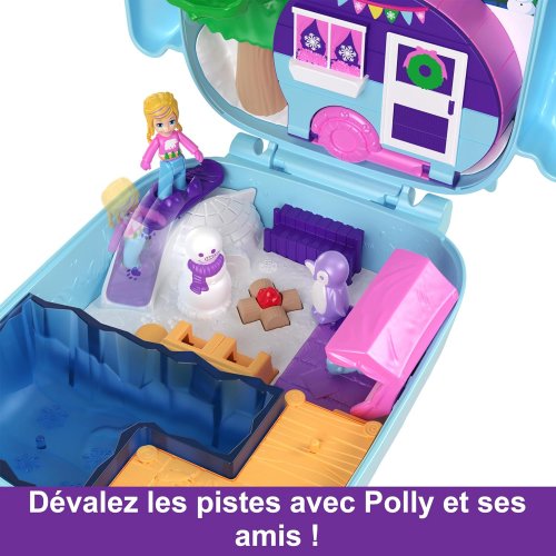Polly pocket HKV37 coffret chat Chouette soirée pyjama 2 figurines Mattel